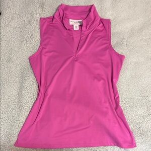 Tommy Bahama Pink Sleeveless Polo Tank